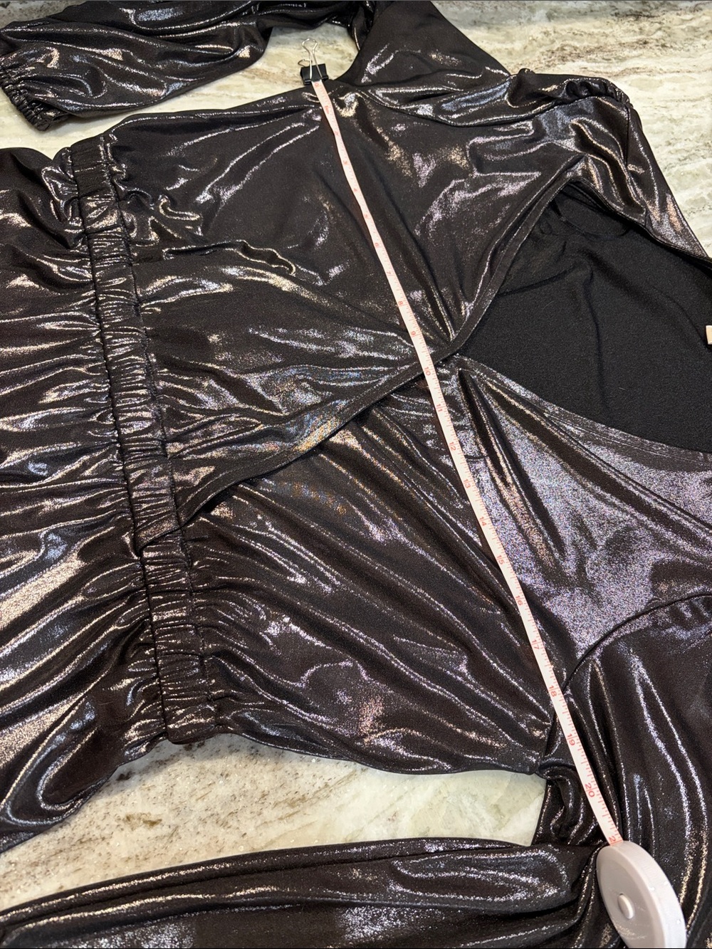 MICHAEL Michael Kors Black Metallic Dress Size XL - Picture 6 of 13